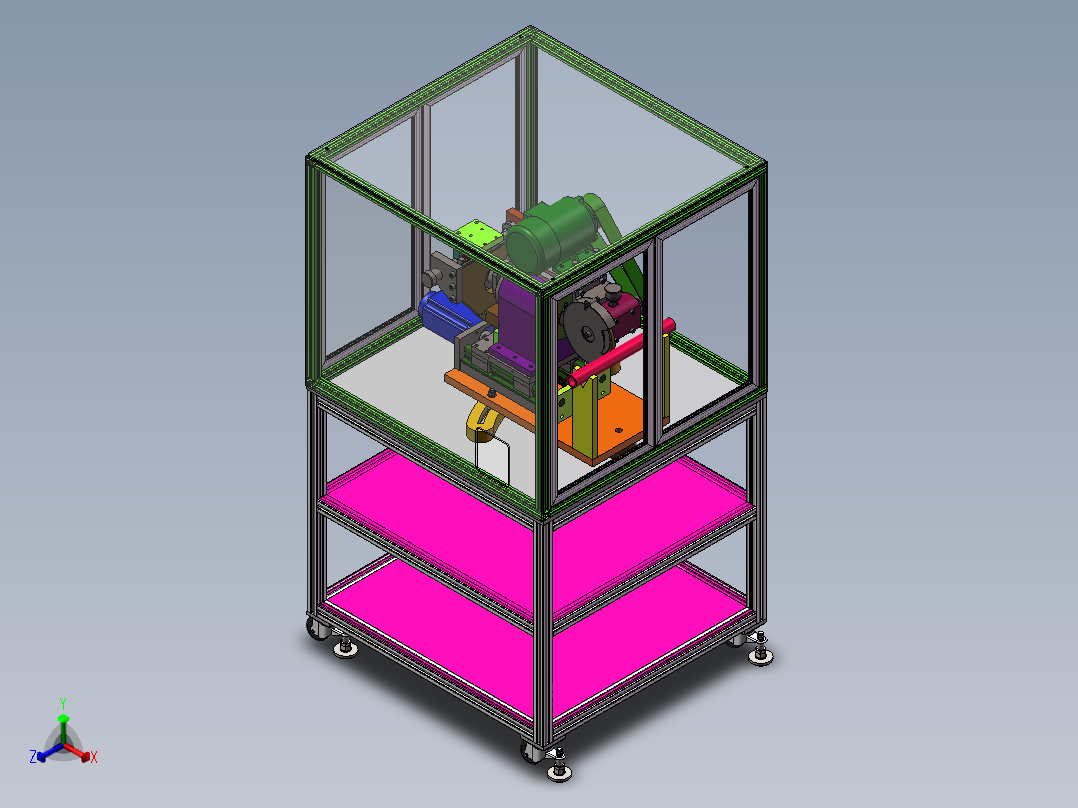 可调角度切割机sw18可编辑正等轴测图
