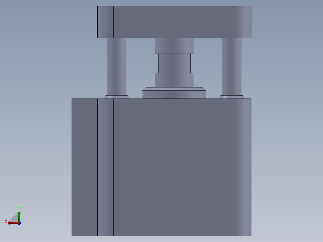 特殊气缸1后视图