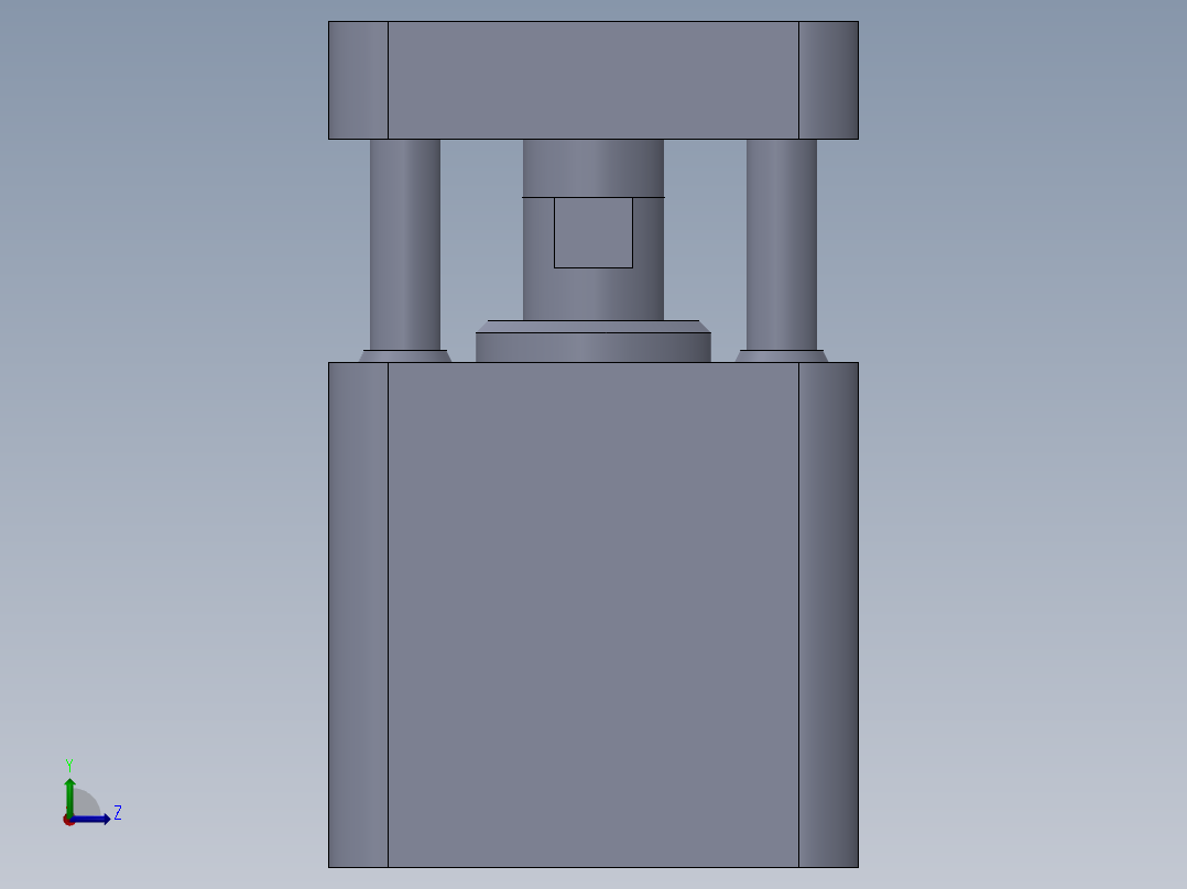 特殊气缸1左视图