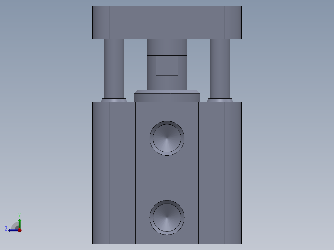 特殊气缸1右视图