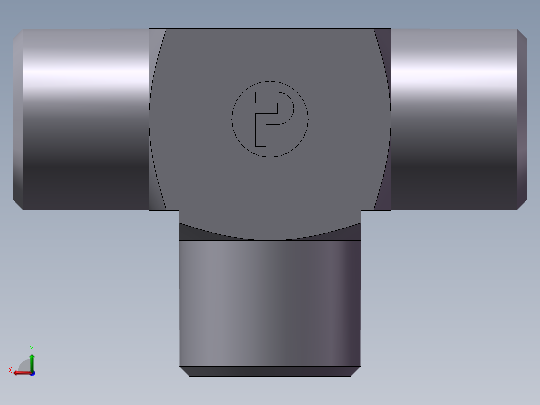 AC+AD 三通接头 T、AC-12LL后视图