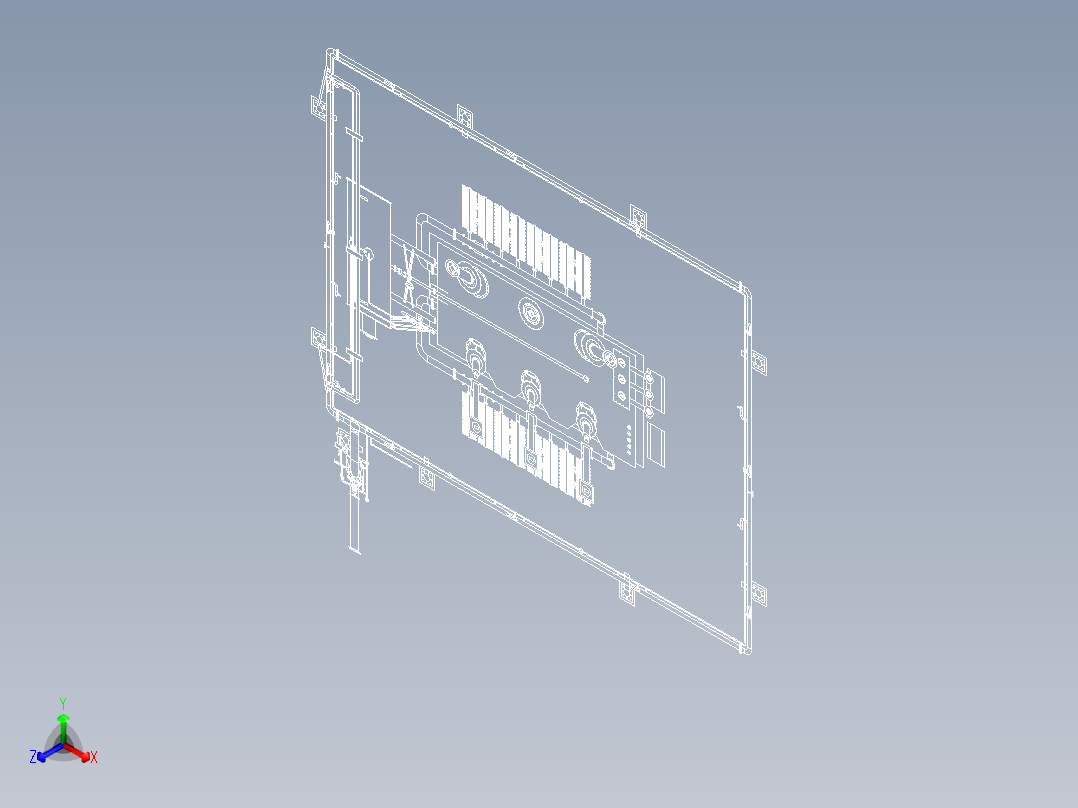 B2003922-50 MVA 电力变压器配有喷淋水系统主视图
