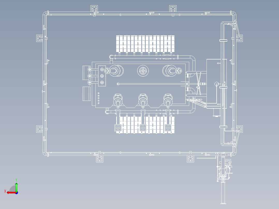 B2003922-50 MVA 电力变压器配有喷淋水系统后视图