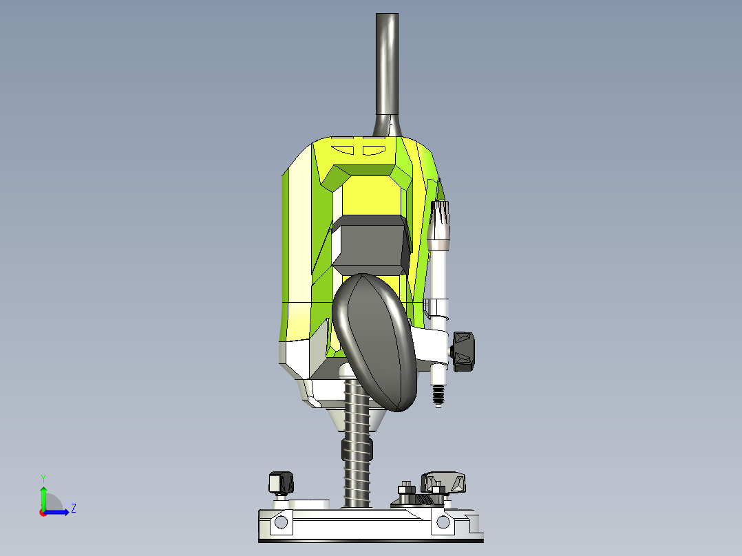 B2004490-Ryobi ERT 1400 RV型槽锯左视图