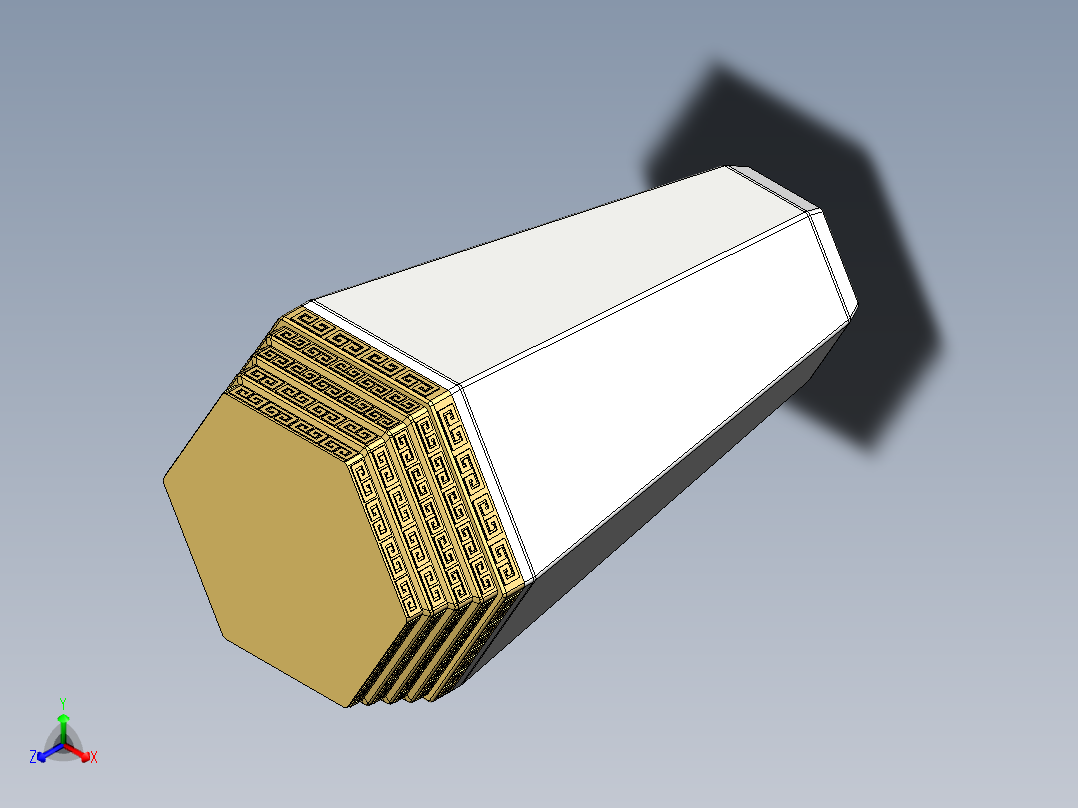 超炫白酒瓶正等轴测图