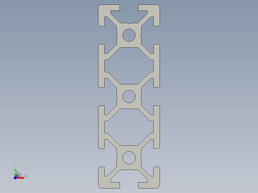 铝合金型材 HFS5_2060前视图