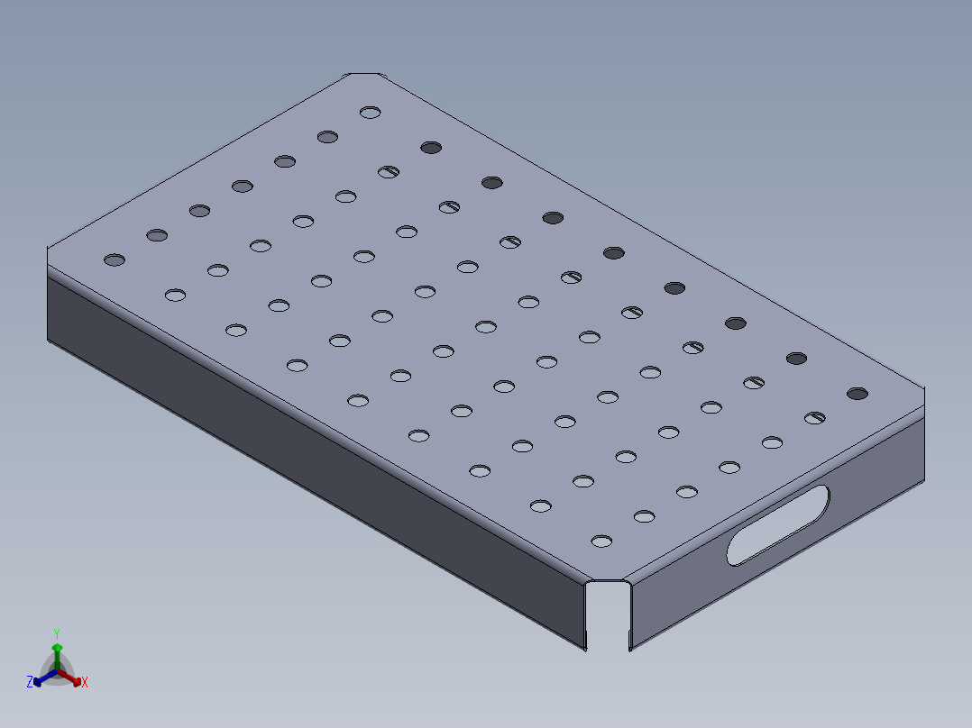 潜水式不锈钢加热元件保护罩正等轴测图