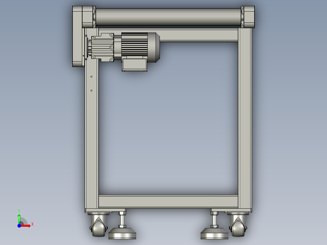 YLU055-001-箱体供料流水线前视图