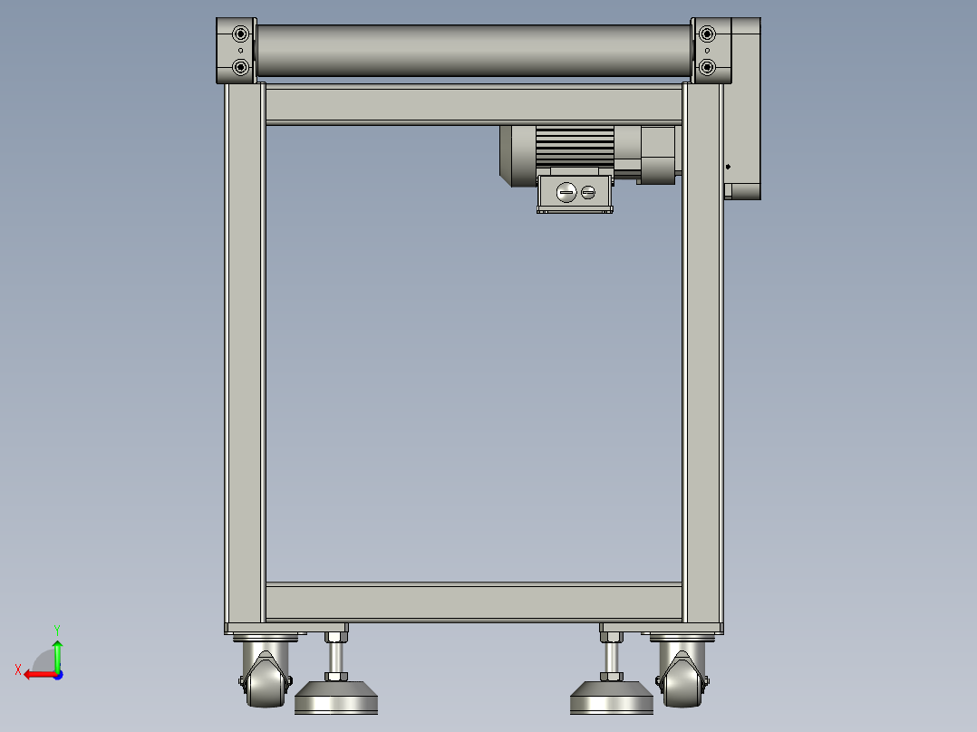 YLU055-001-箱体供料流水线后视图