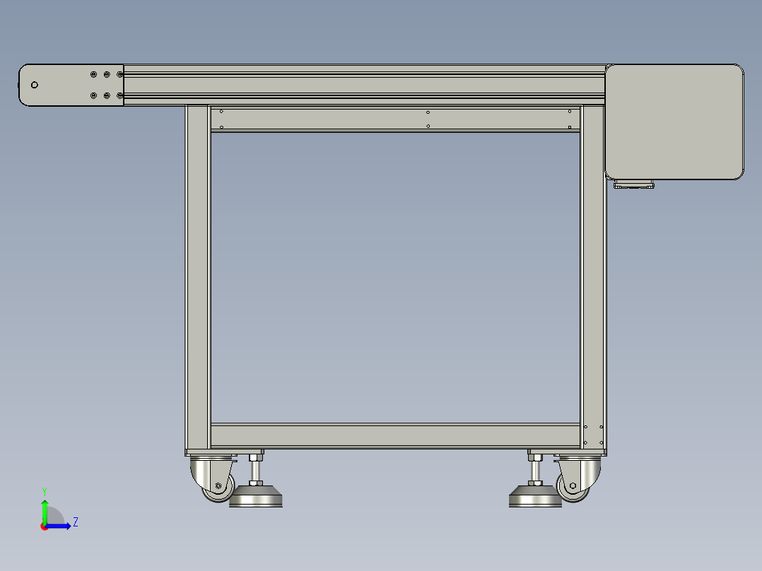 YLU055-001-箱体供料流水线左视图