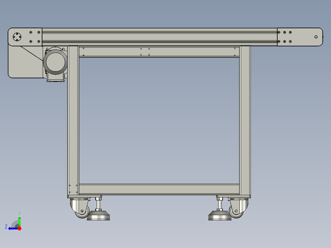 YLU055-001-箱体供料流水线右视图