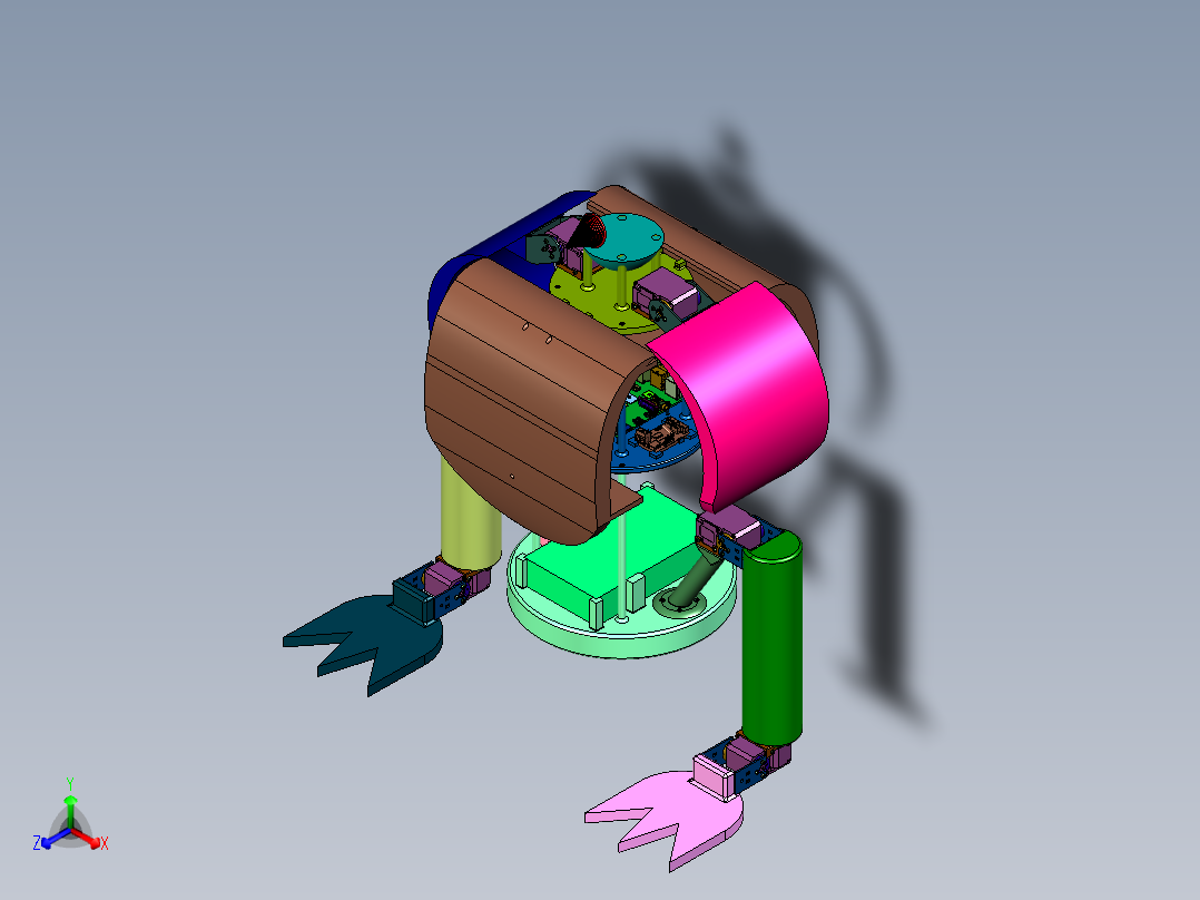仿生企鹅机器人主视图