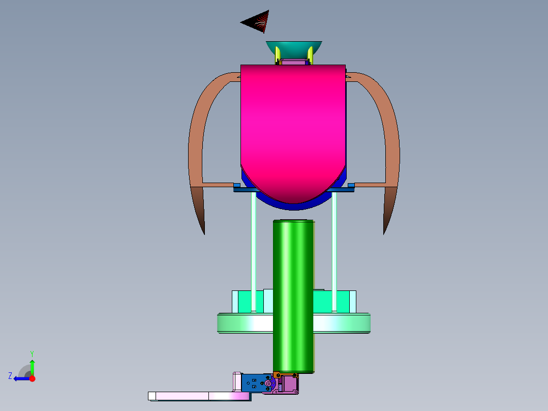 仿生企鹅机器人右视图