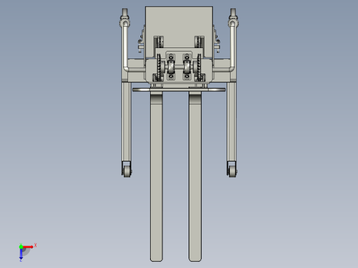 蓄电池叉车1吨仓储便携式小型电动搬运车俯视缩略图