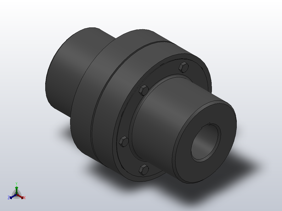 LX(HL)型弹性柱销联轴器／LXZ(HLL)型带制动轮弹性柱销联轴器_LX5联轴器Z60×142／Z60×107主视图
