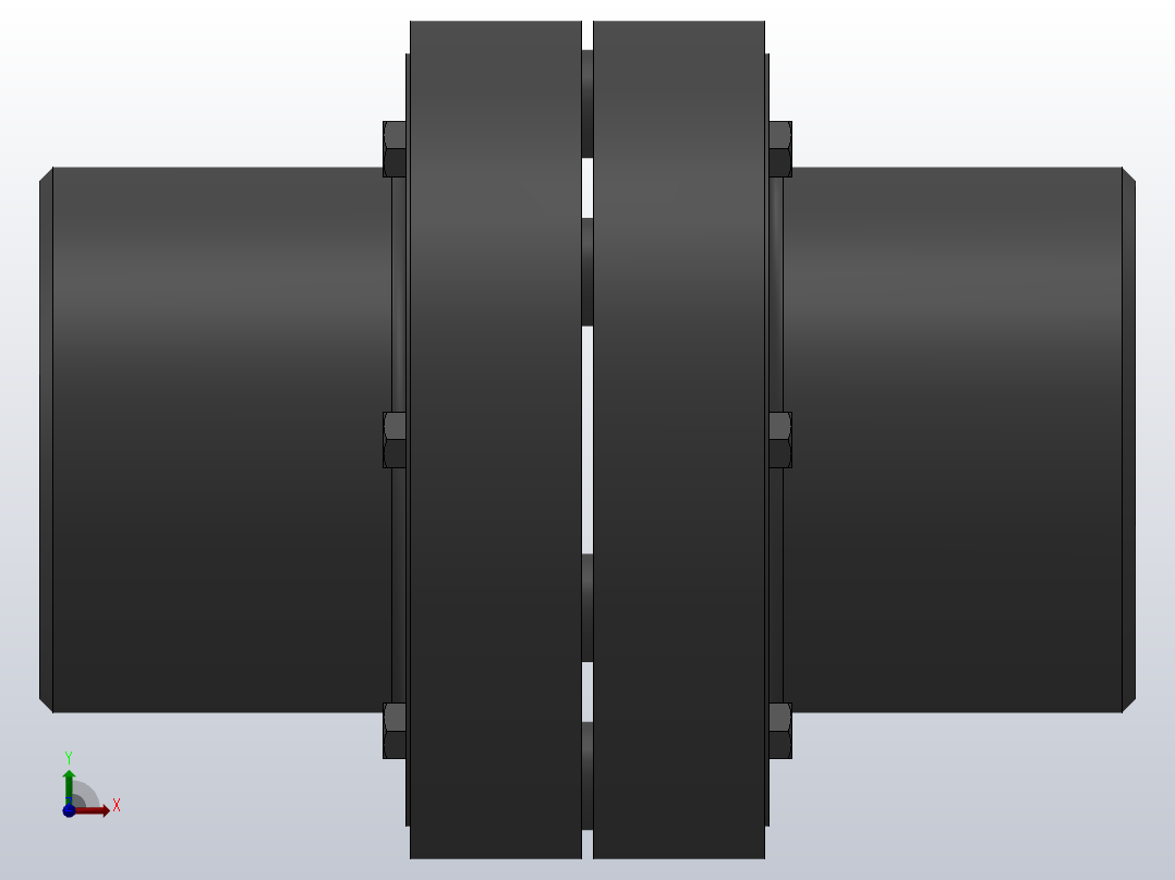 LX(HL)型弹性柱销联轴器／LXZ(HLL)型带制动轮弹性柱销联轴器_LX5联轴器Z60×142／Z60×107前视图