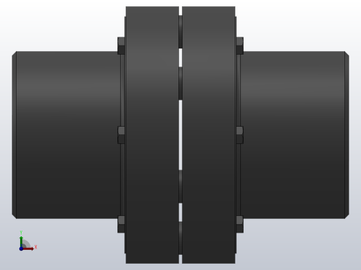 LX(HL)型弹性柱销联轴器／LXZ(HLL)型带制动轮弹性柱销联轴器_LX5联轴器Z60×142／Z60×107前视缩略图