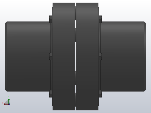 LX(HL)型弹性柱销联轴器／LXZ(HLL)型带制动轮弹性柱销联轴器_LX5联轴器Z60×142／Z60×107后视缩略图