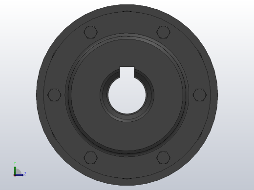LX(HL)型弹性柱销联轴器／LXZ(HLL)型带制动轮弹性柱销联轴器_LX5联轴器Z60×142／Z60×107左视缩略图