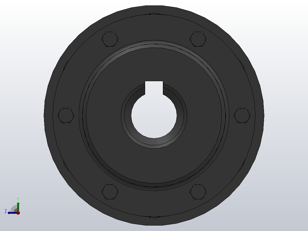 LX(HL)型弹性柱销联轴器／LXZ(HLL)型带制动轮弹性柱销联轴器_LX5联轴器Z60×142／Z60×107右视图
