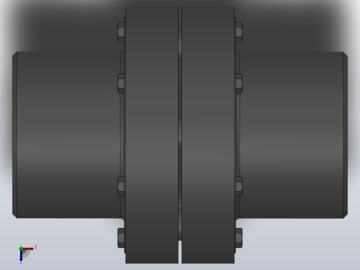 LX(HL)型弹性柱销联轴器／LXZ(HLL)型带制动轮弹性柱销联轴器_LX5联轴器Z60×142／Z60×107俯视缩略图