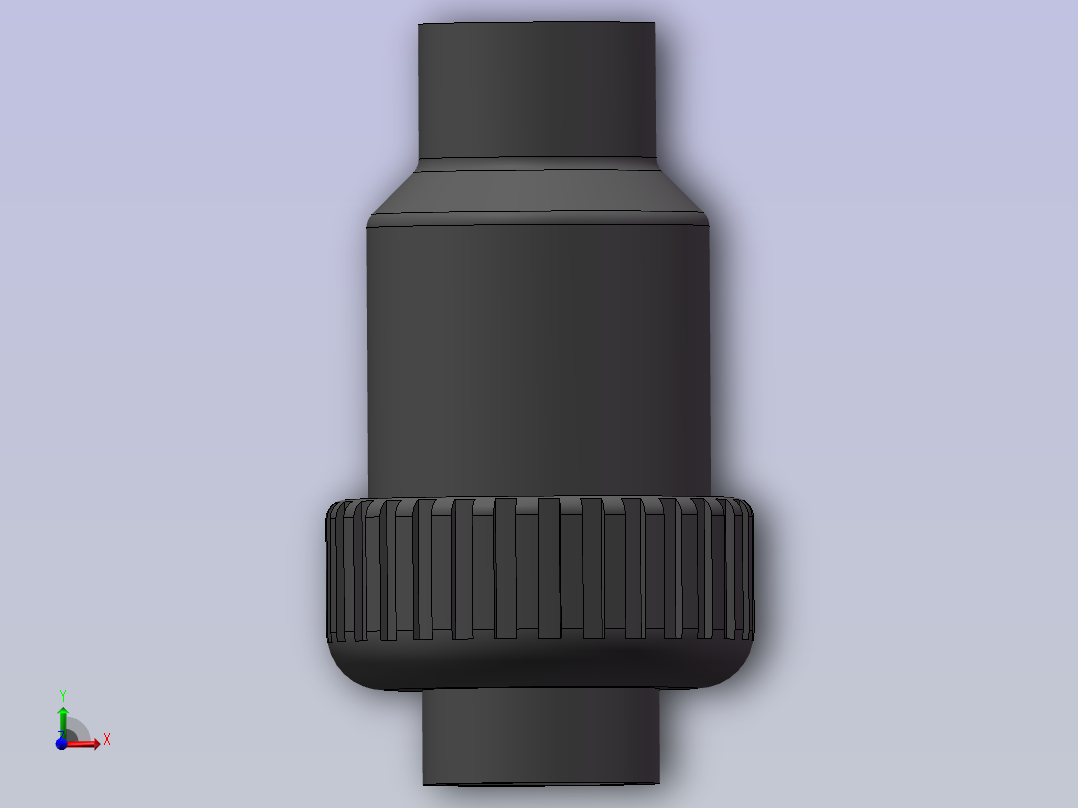 球芯式止回阀-UPVC DN15-DN100主视图