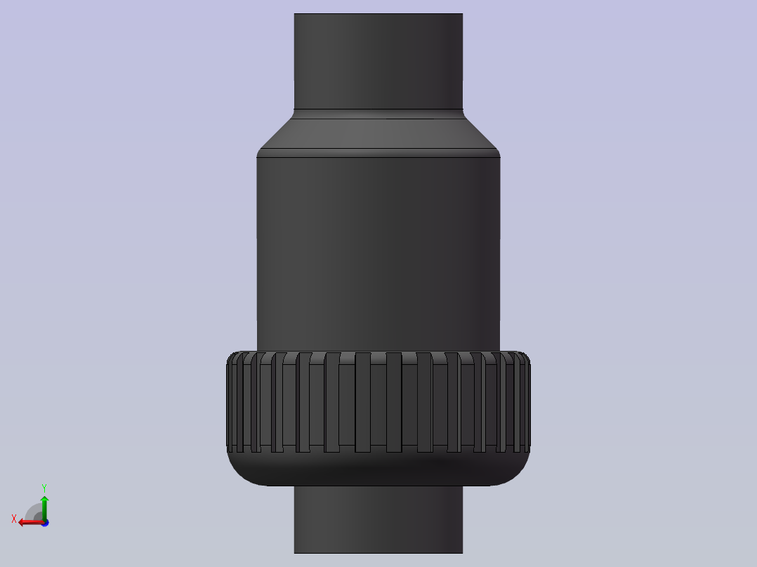 球芯式止回阀-UPVC DN15-DN100后视图