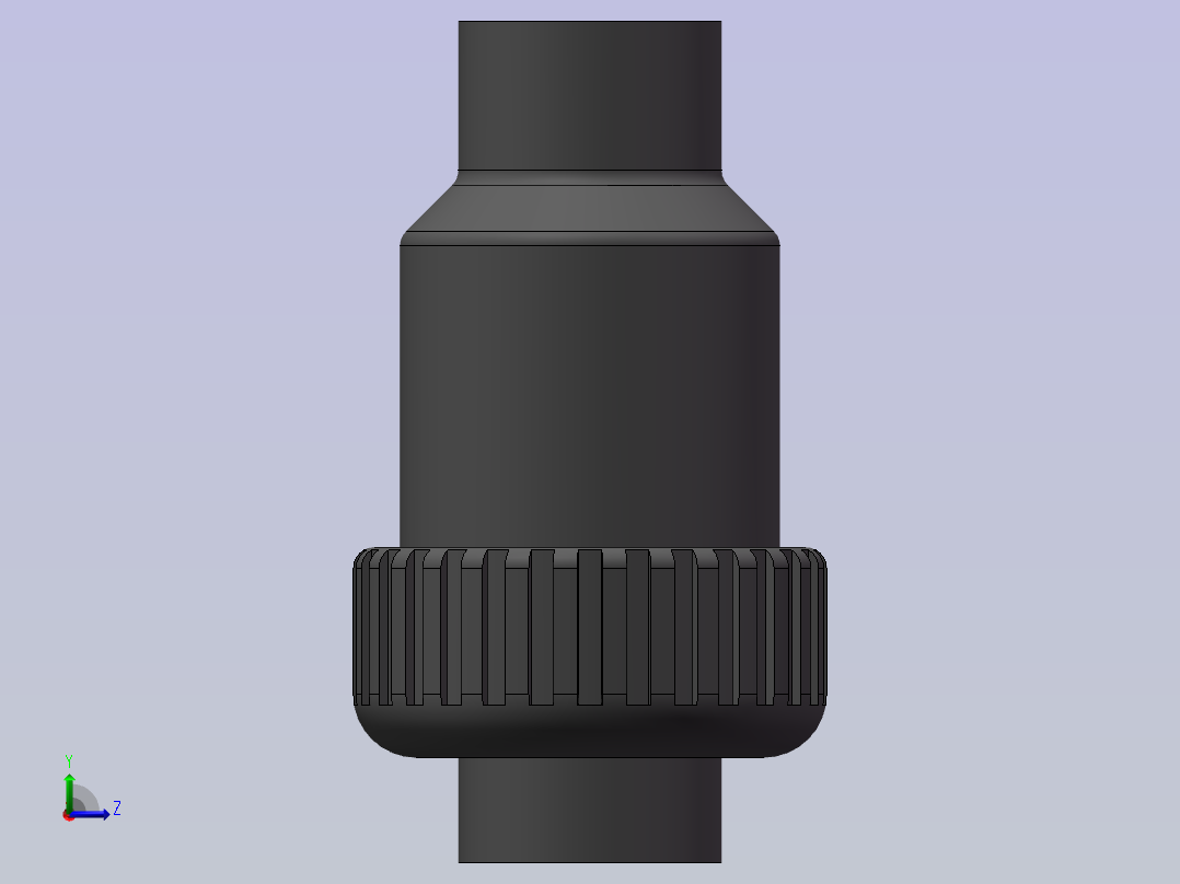 球芯式止回阀-UPVC DN15-DN100左视图