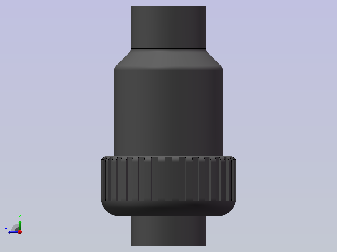 球芯式止回阀-UPVC DN15-DN100右视图
