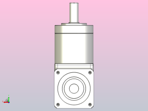 精密行星减速器60ZDF二级外形图T1 200W M4后视缩略图