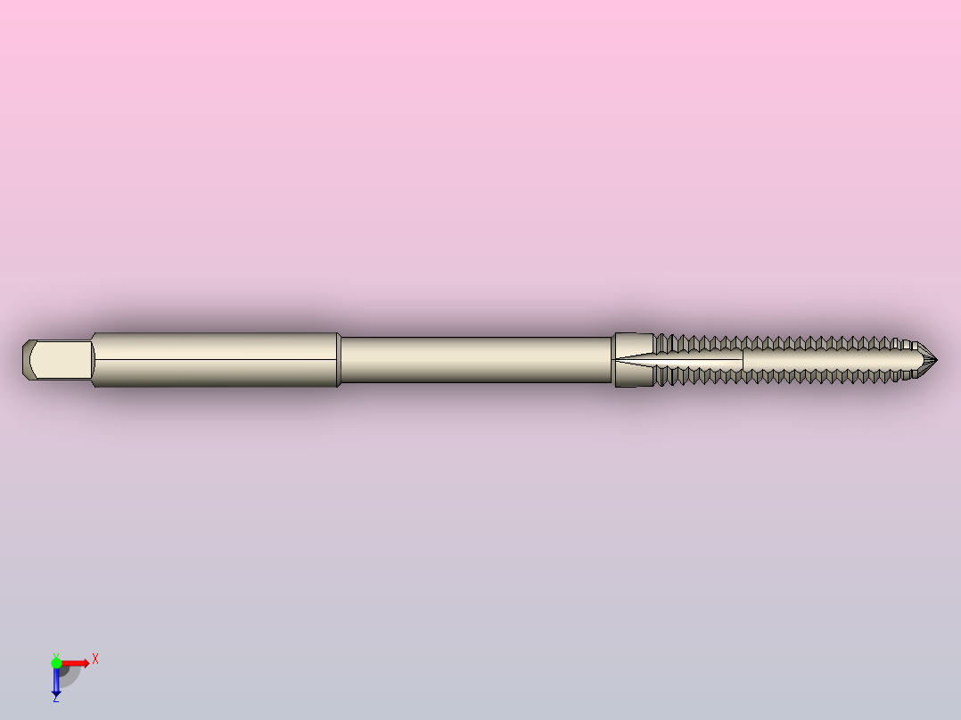 3毫米丝锥俯视图