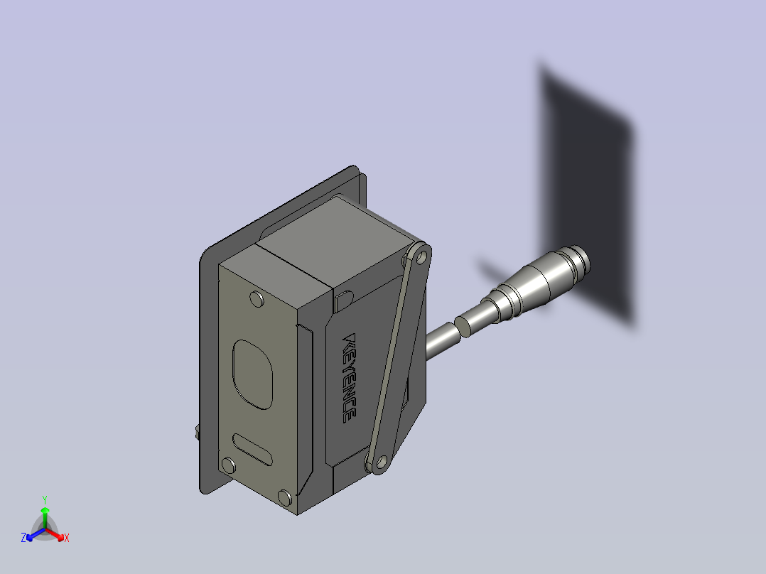 IL-065激光测距传感器主视图