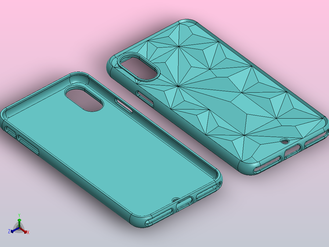 纹理手机壳主视图