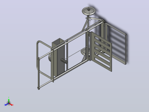 气瓶提升推车结构3D图纸 STP格式