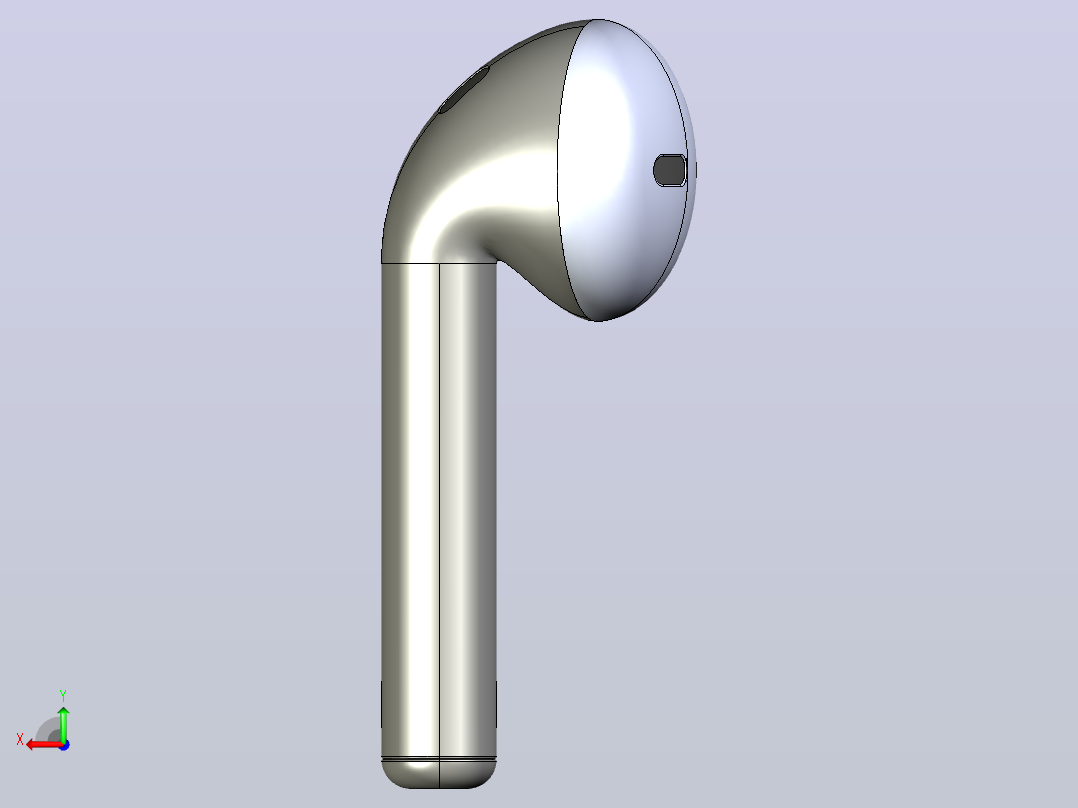 苹果 Airpods 耳机后视图
