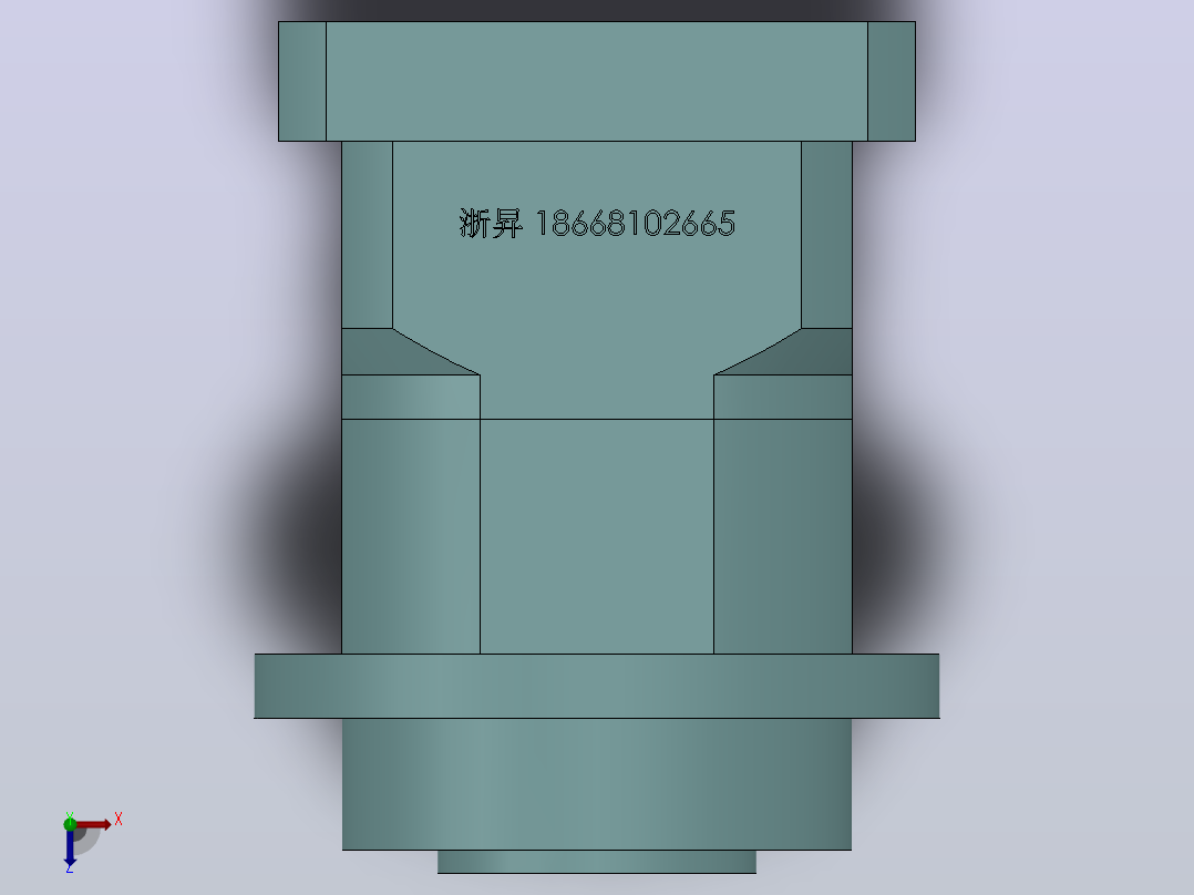 PLH60转90精密行星减速机[PLH60-4-S1-P2-20]俯视图
