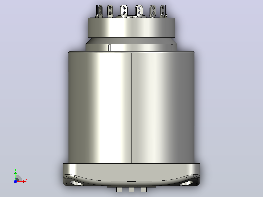 JS11S时间继电器三维模型202012前视图