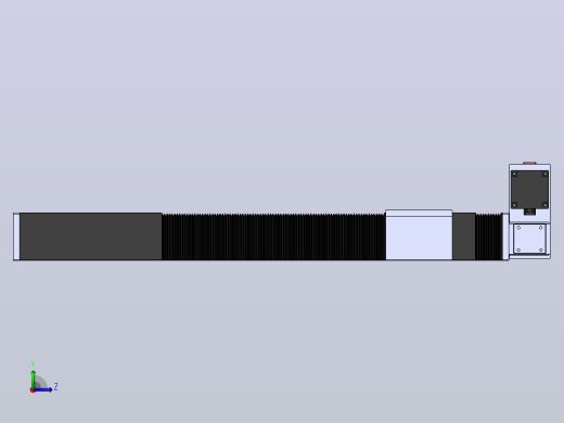 直线模组DMBF100-LUCR（电机左上折）[DMBF100-L45S500-DT400-A2U-LUCR]左视缩略图