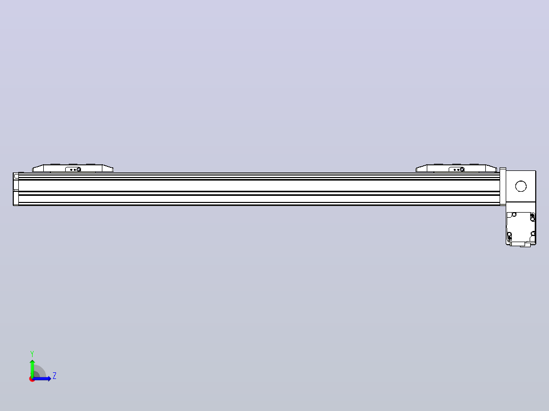 皮带直线轴双滑块型TPA-GCBS-50-P42-L200-RP-M10-N3左视图