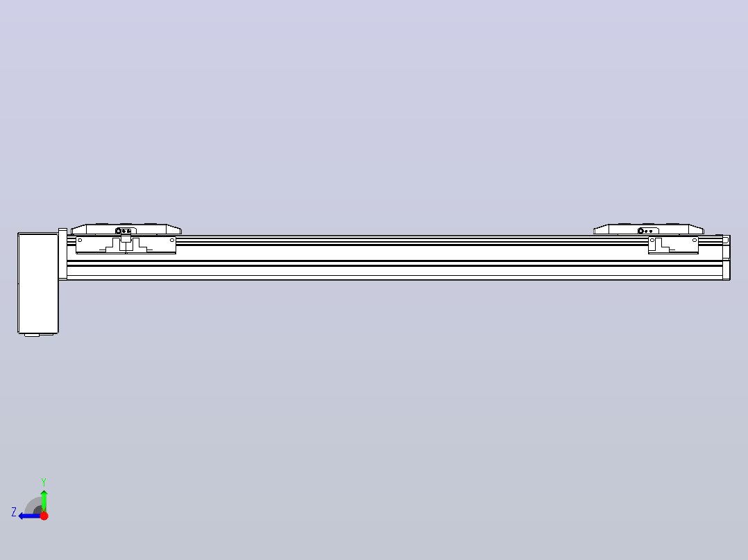 皮带直线轴双滑块型TPA-GCBS-50-P42-L200-RP-M10-N3右视图