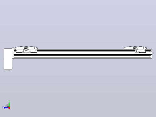 皮带直线轴双滑块型TPA-GCBS-50-P42-L200-RP-M10-N3右视缩略图