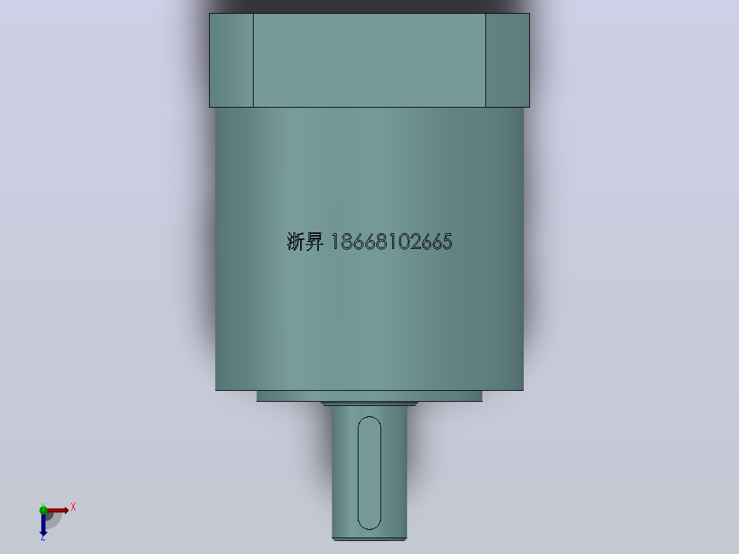 PLE80(孔输出)精密行星减速机[PLE80-10-S2-P2-20]俯视图