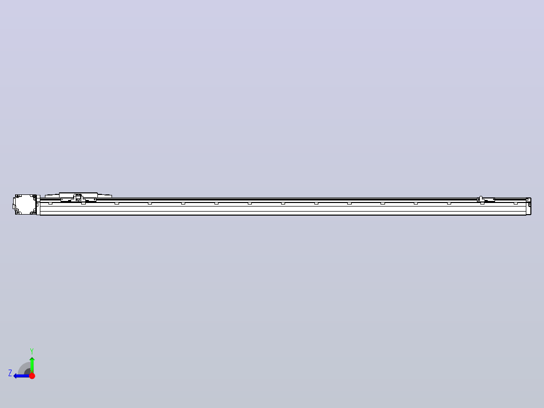 机器人皮带驱动直线轴TPA-GCB-120-P70-L1200-DL-M20-N3右视图
