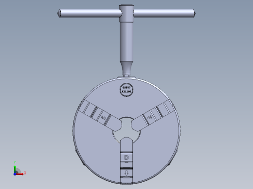 车床夹头前视缩略图