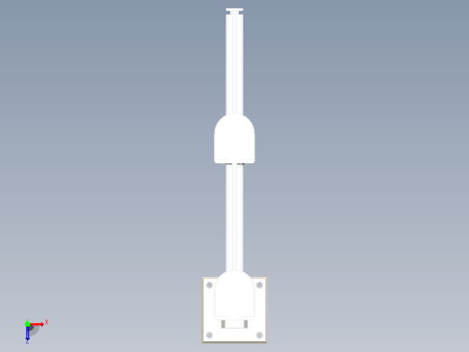 三自由度工业机器人的结构设俯视缩略图