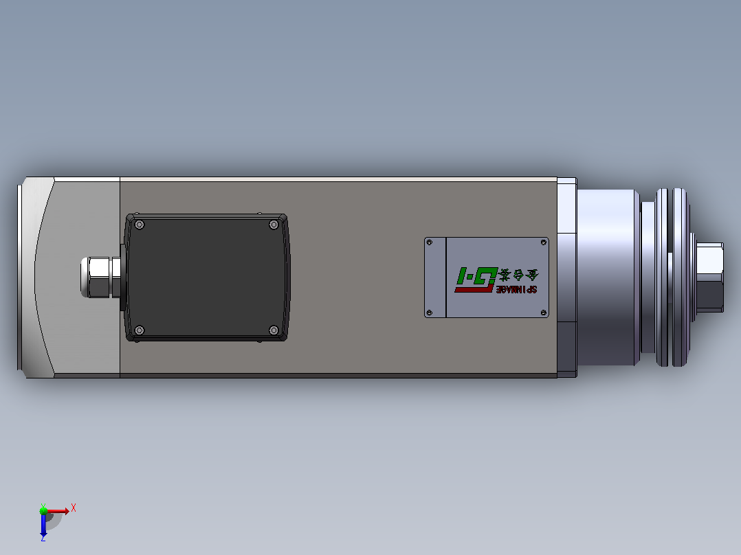 JTH6068D-SCF30(中线盒)  精密锯切电机[JTH6068D-S03P3.00-SCF30]俯视图