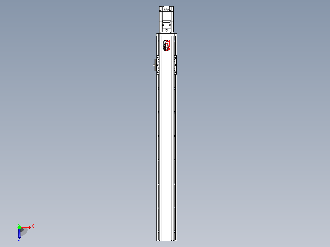 日规模组半封闭丝杆TPA-HNR-85D-1610C-L650-M-C-P20-N3俯视图