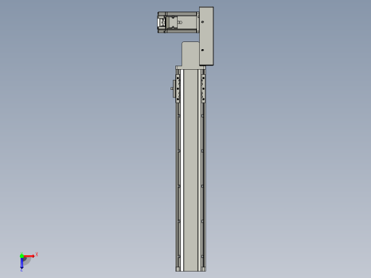 皮带直线轴半封闭可选导轨TPA-HNB-85D-90-L400-ML-C-P20-N3俯视缩略图