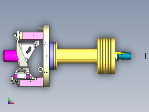平衡轴支架OP20数控立车液压夹具step前视缩略图