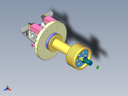 平衡轴支架OP20数控立车液压夹具step正等轴测缩略图